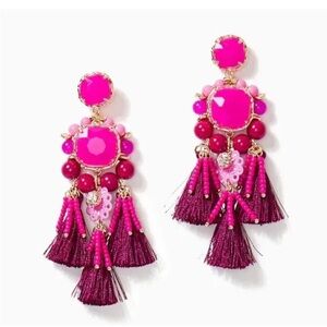 NWT Lilly Pulitzer Amarena Cherry Waterside Earrings